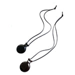 Load image into Gallery viewer, Mirror Pendant Necklace Unisex Leather Cord Long S5P892