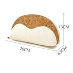 Load image into Gallery viewer, Shell Shape Canvas Makeup Bag Women Travel Wood Grain S5P851