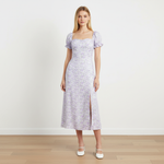 Load image into Gallery viewer, Elegant Off Shoulder Floral Maxi Slit Dress N6A091