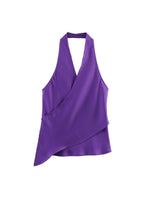 Load image into Gallery viewer, Halter Neck Satin Camisole Women N6C264