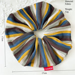 Load image into Gallery viewer, Brown Stripe Knit Scrunchy Women S5P823
