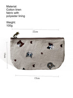 Load image into Gallery viewer, Embroidery Cosmetic Pouch Coin Purse Tote Bag N6B122