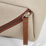 Load image into Gallery viewer, Grey Canvas Zipper Toiletry Bag Organizer Portable S5P847