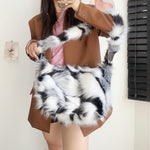 Load image into Gallery viewer, Faux Wool Cloud Shoulder Bag Large Capacity Crossbody S5P733