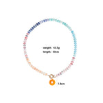 Load image into Gallery viewer, Colorful Handmade Daisy Beaded Pendant Necklace N6E118