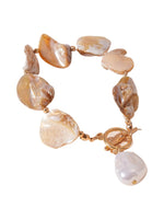 Load image into Gallery viewer, Ocean Beach Shell Faux Pearl Geometric Bracelet N6A164