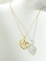 Load image into Gallery viewer, MOM Zircon Heart Pendant Necklace N6D522