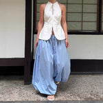 Load image into Gallery viewer, Streetwear Cotton Harem Pants Loose Wide Leg N6A066