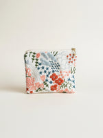 Load image into Gallery viewer, Handmade Embroidered Cotton Linen Square Pouch N6B109