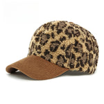 Load image into Gallery viewer, Leopard Baseball Cap Women Faux Shearling Winter M5A302