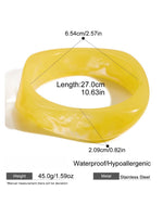 Load image into Gallery viewer, Resin Bangle Retro Irregular Statement Bracelet N6A198