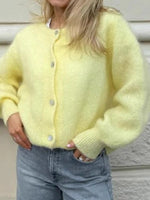 Load image into Gallery viewer, Candy Color Mohair like Cardigan Women N5A508