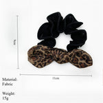 Load image into Gallery viewer, Leopard Bow Hair Tie Women Brown Scrunchy Elegant S5P769