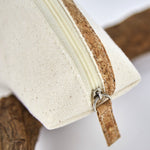 Load image into Gallery viewer, Shell Shape Canvas Makeup Bag Women Travel Wood Grain S5P851