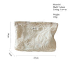 Load image into Gallery viewer, Ivory Lace Embroidered Cotton Organizer Canvas Lining S5P332