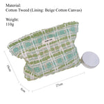 Load image into Gallery viewer, weed Zip Cosmetic Clutch Women Light Purple Green S5P648