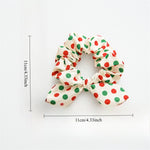 Load image into Gallery viewer, Christmas Style Scrunchy Hair Tie With Bow S5P637
