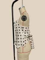 Load image into Gallery viewer, Polka Dot Ruffle Swimsuit Camisole Top N6F249