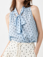 Load image into Gallery viewer, Polka Dot Sleeveless Top and A-Line Skirt Set N6E170