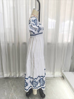 Load image into Gallery viewer, Two-Way Off-Shoulder Print Midi Dress Women N6C249