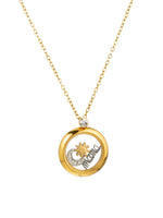 Load image into Gallery viewer, Mom Mirror Pendant Necklace 18K Gold Plated N6D535