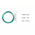 Load image into Gallery viewer, Acrylic Bangle Multi Plated Vintage Minimalist S5P068