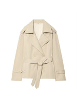 Load image into Gallery viewer, Short Belted Jacket Women Office N6C266