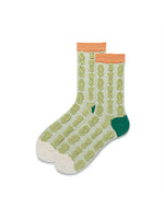 Load image into Gallery viewer, Color Block Geometric Mesh Mid-Calf Socks Women N6C169