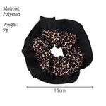 Load image into Gallery viewer, Satin Leopard Print Scrunchy Women S5P766