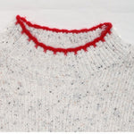 Load image into Gallery viewer, Gray Heart Knit Sweater High Neck Sweet Pullover N5A811