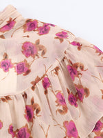 Load image into Gallery viewer, Retro Floral Layered Blouse Women N6C116