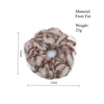 Load image into Gallery viewer, Zebra Plush Scrunchy Women Animal Print Hair Tie S5P785