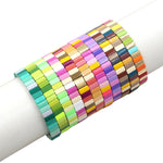 Load image into Gallery viewer, Enamel Strand Elastic Bracelet Hand-Strung Spliced S5P265