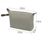Load image into Gallery viewer, Grey Memory Fabric Cosmetic Bag Travel Pouch Portable S5P846