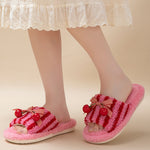 Load image into Gallery viewer, Color Block Cherry Open Toe Slippers Women M5A280