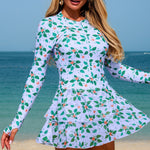 Load image into Gallery viewer, Long Sleeve Zipper Surfing Sun Protection Swimsuit N6A031