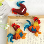 Load image into Gallery viewer, Handmade Wool Felt Animal Brooch Cute Cat Bear Pin N6G029