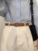 Load image into Gallery viewer, Retro Brown Belt Fashion PU Leather Buckle Strap N6C074