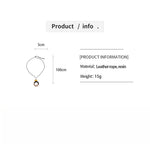 Load image into Gallery viewer, Leather Cord Resin Wood Round Pendant Necklace N6H140