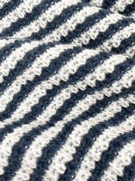 Load image into Gallery viewer, Off Shoulder Stripe Knit Sweater Drop Sleeve Women N6B031