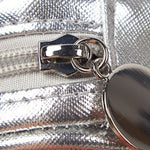 Load image into Gallery viewer, Silver PVC Headphone Case Mini Portable Zipper Pouch S5P857