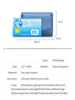 Load image into Gallery viewer, Blocking Mini Leather Wallet Women N6B207