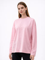 Load image into Gallery viewer, Oversized Round Neck Long Sleeve T-shirt Women N6C198