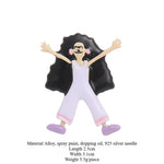 Load image into Gallery viewer, Funny Cartoon Earrings Unique Drop Enamel Design S5P878