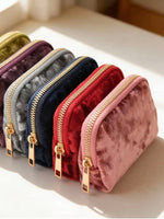 Load image into Gallery viewer, Velvet Jewelry Organizer Pouch Multi Color Storage N6A228