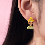 Load image into Gallery viewer, Enamel Drop Earrings Women Hand Painted Copper S5P879