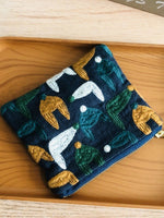 Load image into Gallery viewer, Handmade Embroidered Cotton Linen Square Pouch N6B109