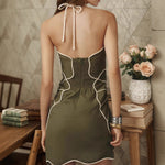 Load image into Gallery viewer, Elegant Halter A-line Beach Dress Women Polyester N5A913