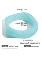 Load image into Gallery viewer, Resin Bangle Retro Irregular Statement Bracelet N6A198