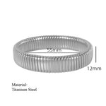 Load image into Gallery viewer, Titanium Steel Grooved Bangle Elastic Medical-Grade S5P253